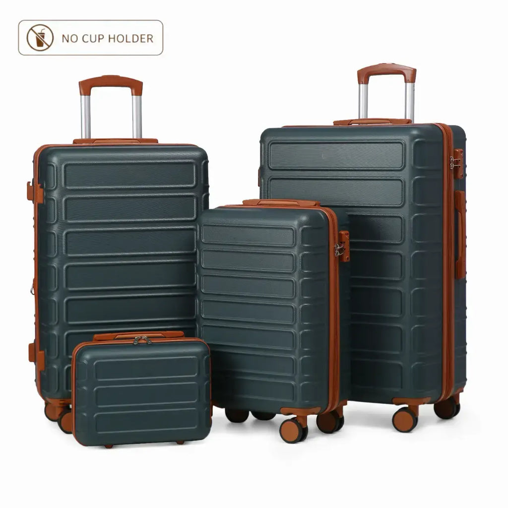 🔥Buy 2 for only €29.98🔥4 Piece Expandable Hardshell Luggage Set with TSA Lock