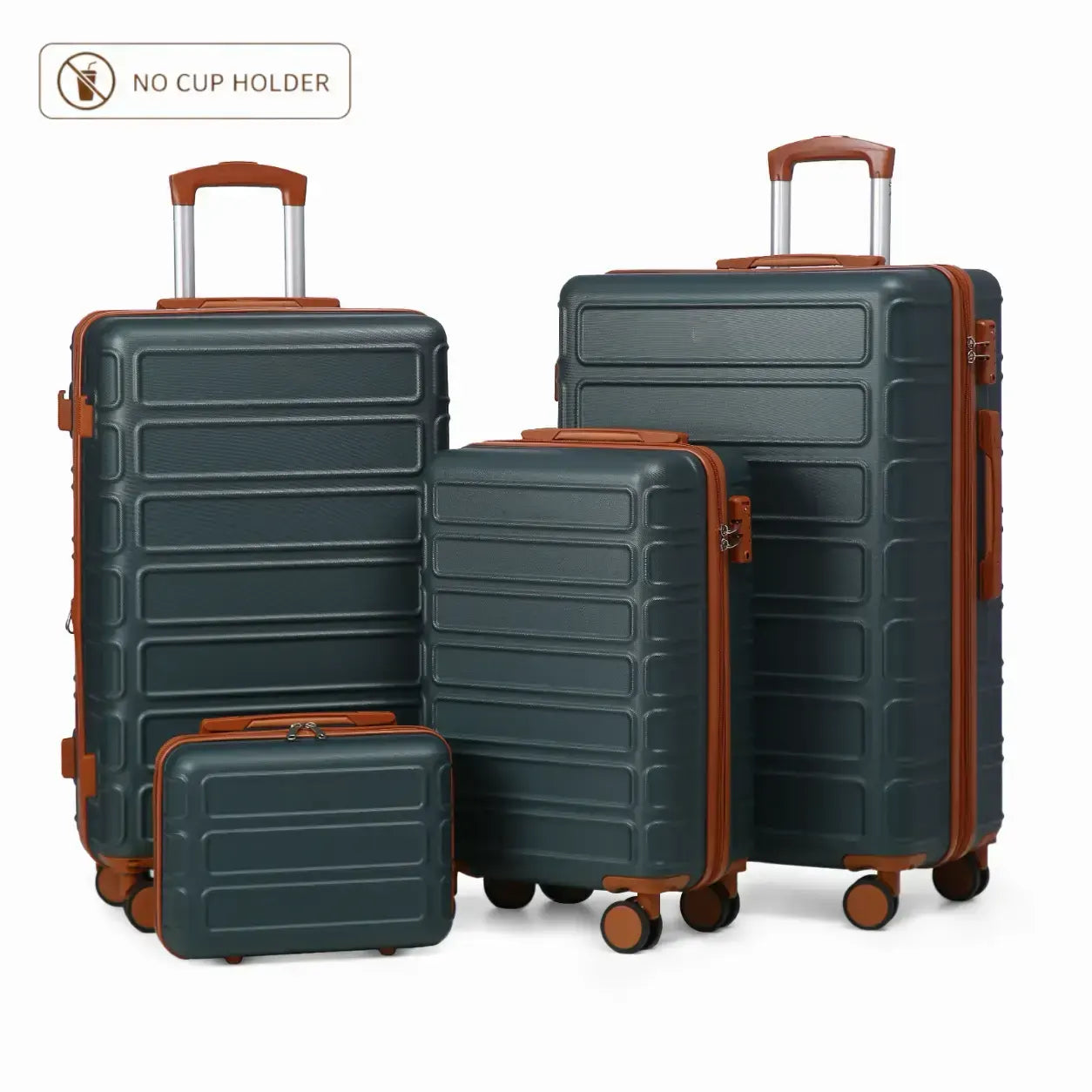🔥Buy 2 for only €29.98🔥4 Piece Expandable Hardshell Luggage Set with TSA Lock