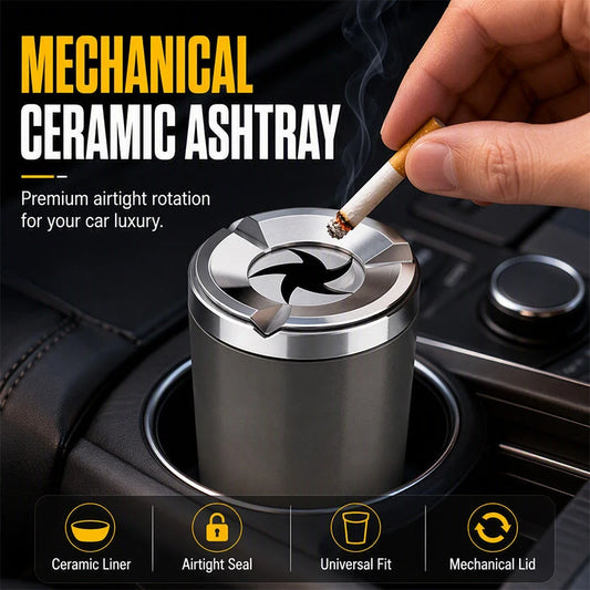 Rotatable Ceramic Car Ashtray