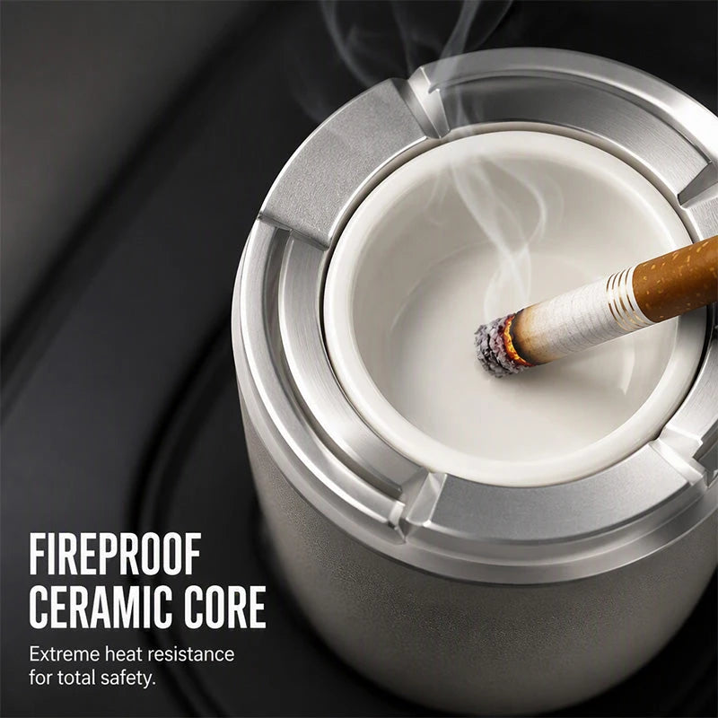 Rotatable Ceramic Car Ashtray