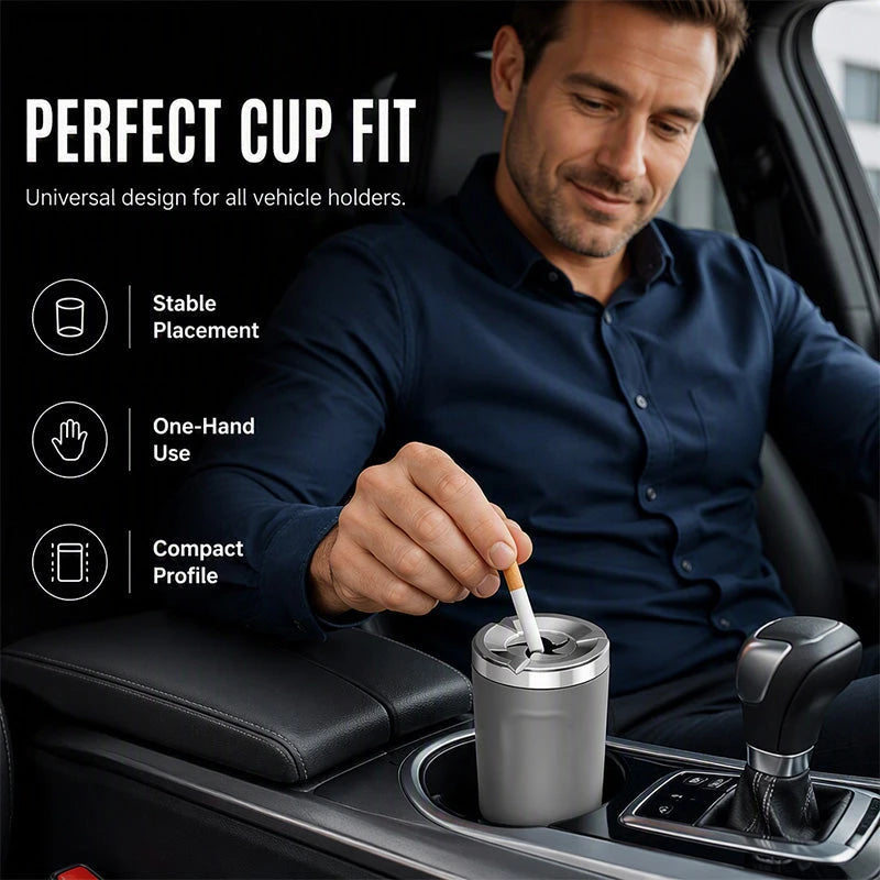 Rotatable Ceramic Car Ashtray