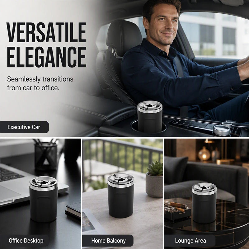 Rotatable Ceramic Car Ashtray