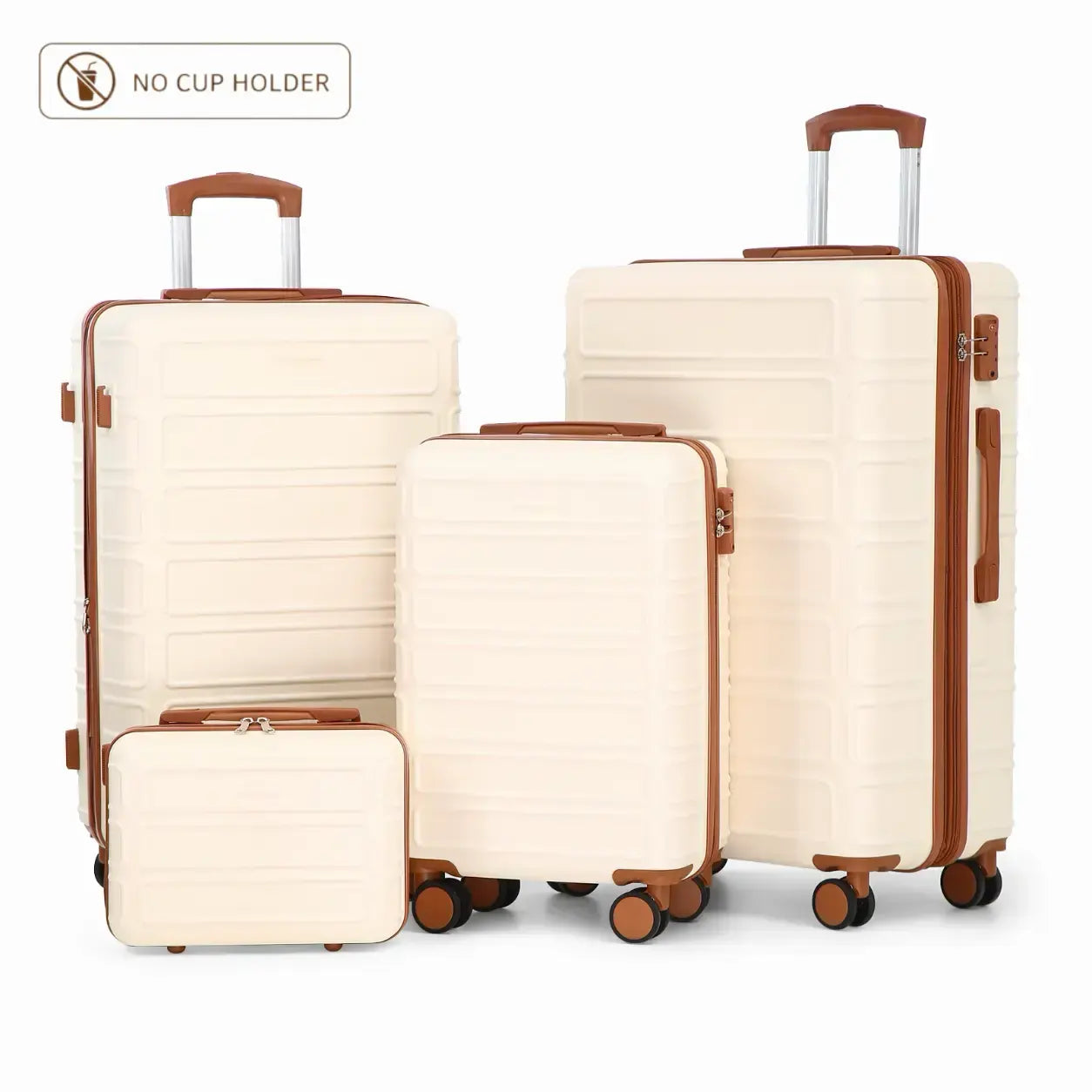🔥Buy 2 for only €29.98🔥4 Piece Expandable Hardshell Luggage Set with TSA Lock