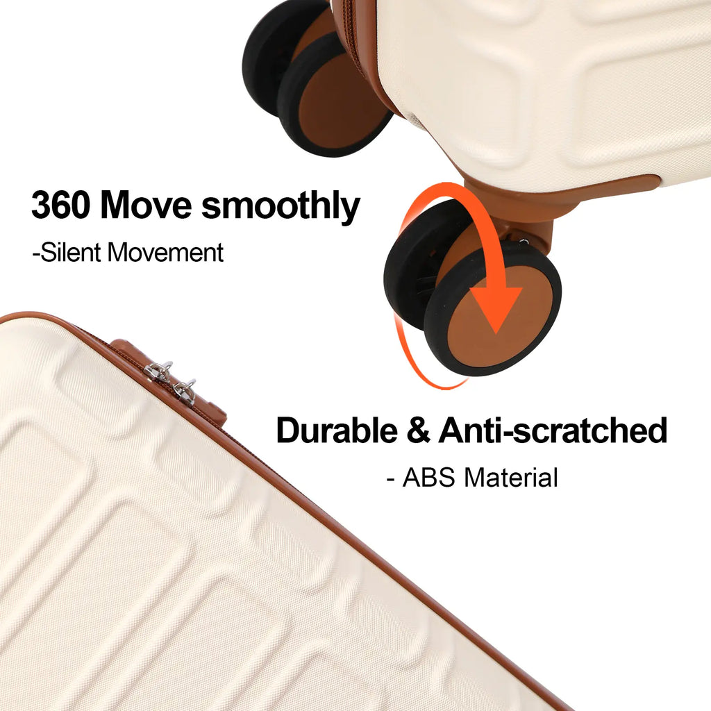 🔥Buy 2 for only €29.98🔥4 Piece Expandable Hardshell Luggage Set with TSA Lock