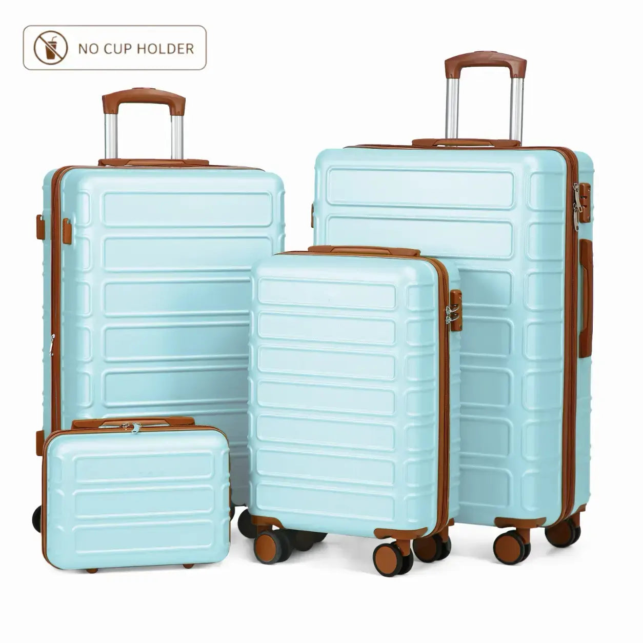 🔥Buy 2 for only €29.98🔥4 Piece Expandable Hardshell Luggage Set with TSA Lock