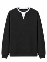 Textured Waffle Long Sleeve Tee