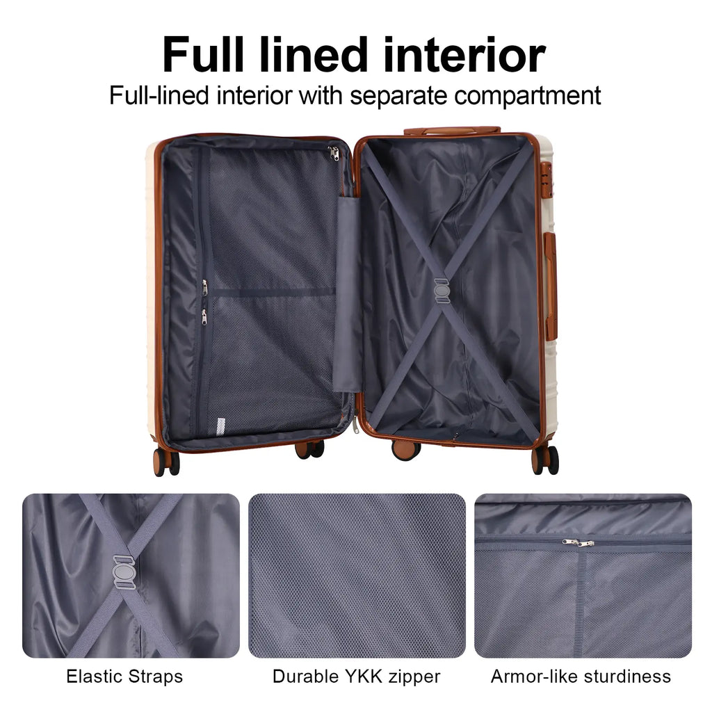 🔥Buy 2 for only €29.98🔥4 Piece Expandable Hardshell Luggage Set with TSA Lock