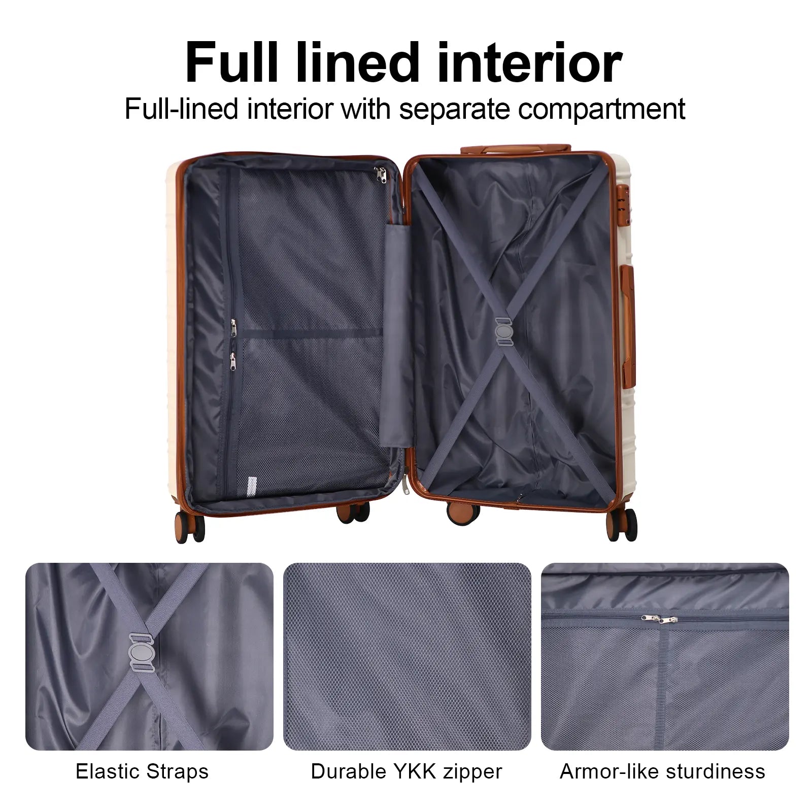 🔥Buy 2 for only €29.98🔥4 Piece Expandable Hardshell Luggage Set with TSA Lock