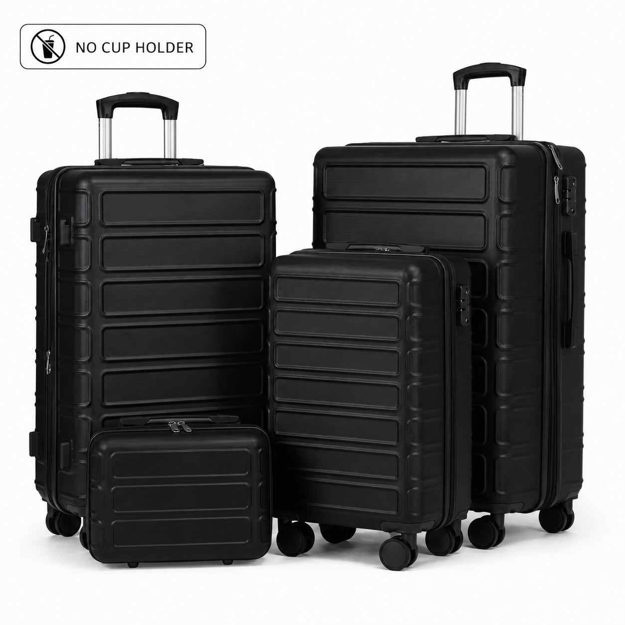 🔥Buy 2 for only €29.98🔥4 Piece Expandable Hardshell Luggage Set with TSA Lock