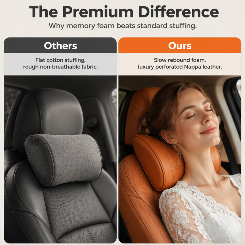 Universal Memory Foam Car Headrest Pillow